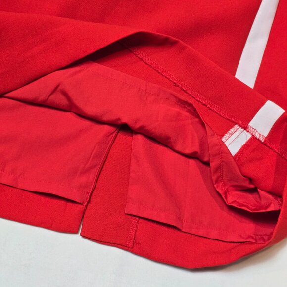 Banana Republic Orange-Red Pencil Skirt with White Stripe – Size 4 - Picture 3 of 6